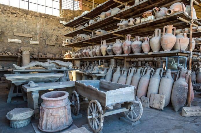 Visita a Pompei con bambini: i granai del Foro